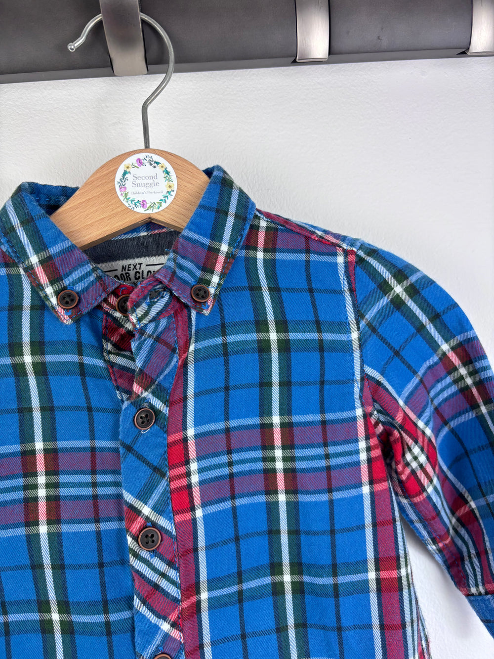 Next Checked Shirt 6-9 Months-Shirts-Second Snuggle Preloved