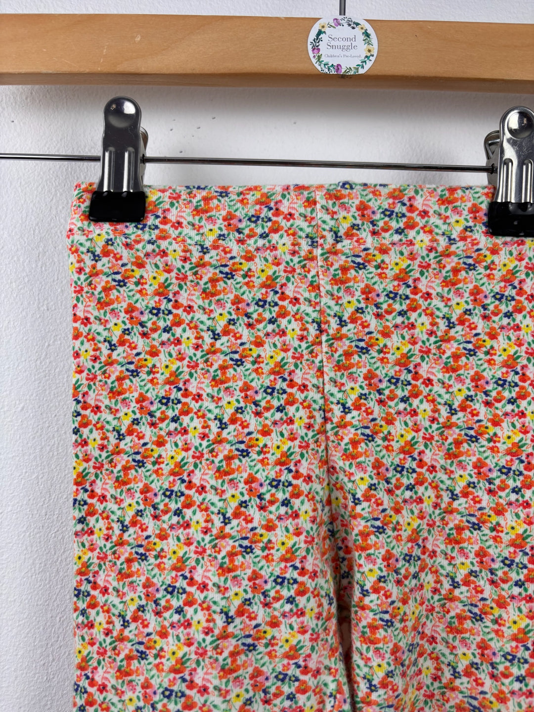 Next White Ditsy Floral Leggings 12-18 Months-Leggings-Second Snuggle Preloved