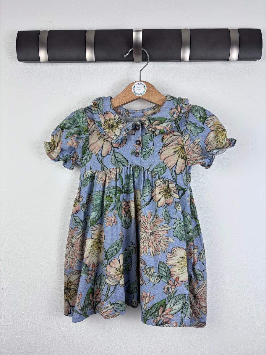 Next Floral Dress 12-18 Months-Dresses-Second Snuggle Preloved