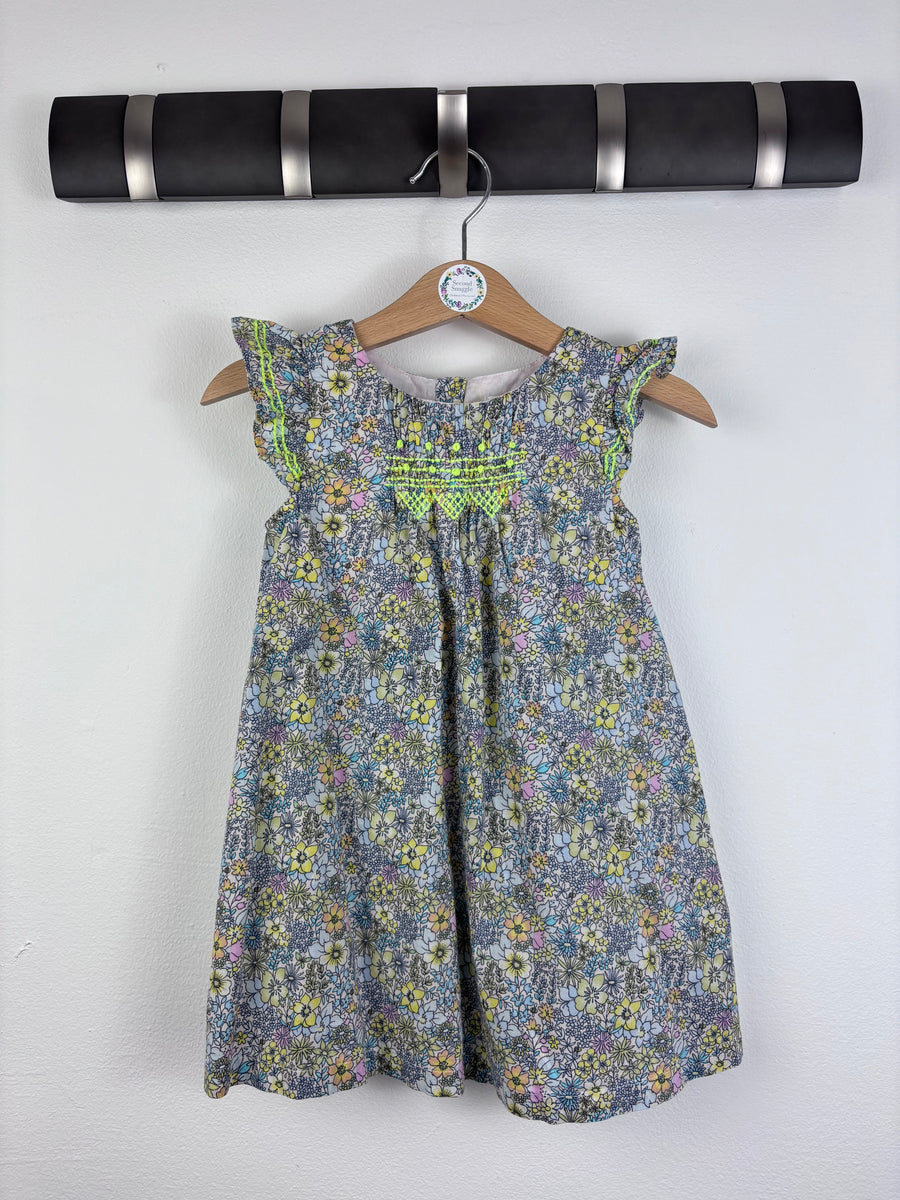 Next Floral Dress 12-18 Months-Dresses-Second Snuggle Preloved
