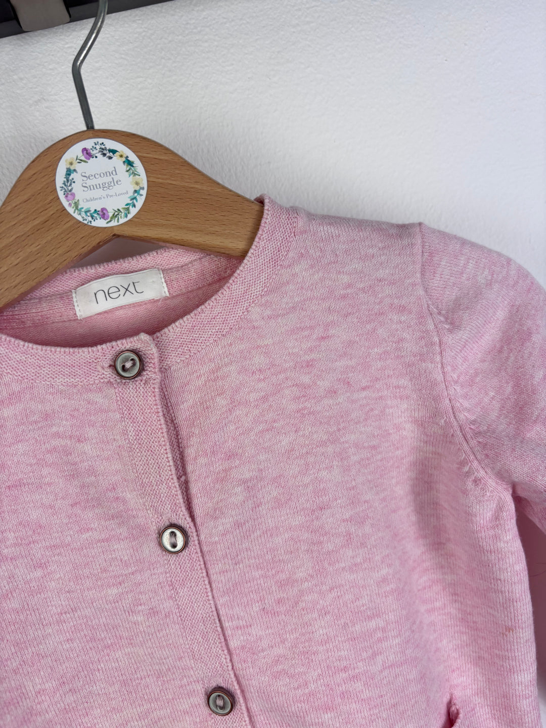 Next Pink Cardigan 12-18 Months-Cardigans-Second Snuggle Preloved
