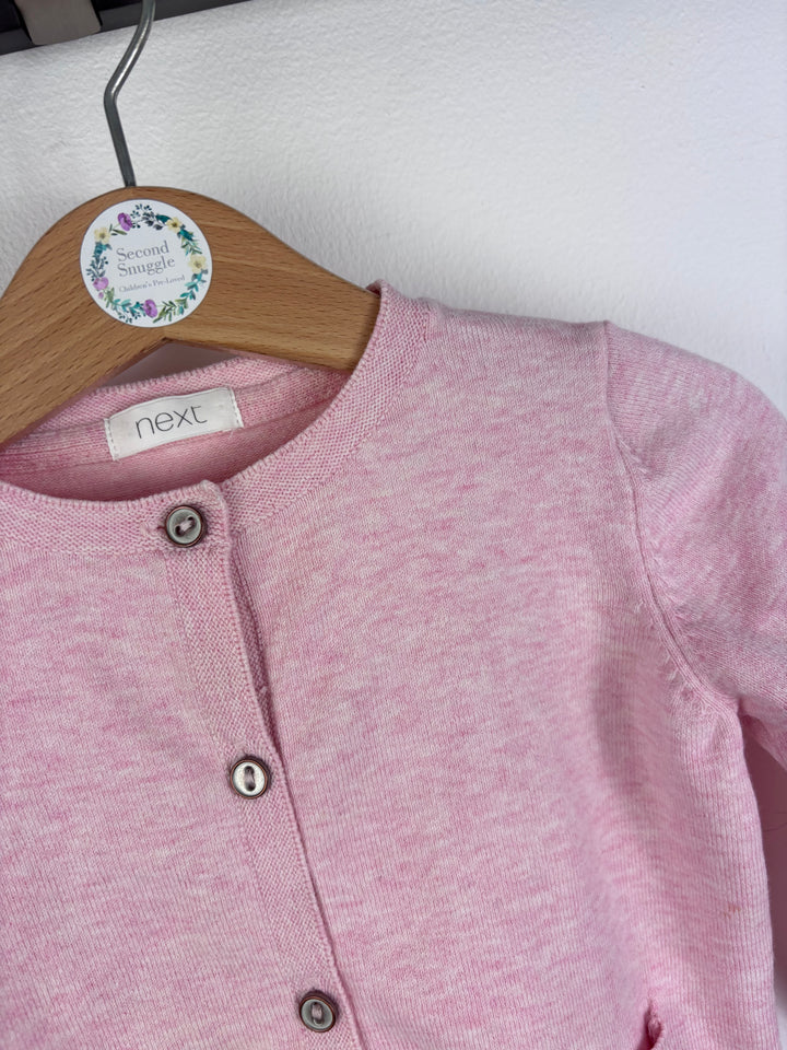 Next Pink Cardigan 12-18 Months-Cardigans-Second Snuggle Preloved