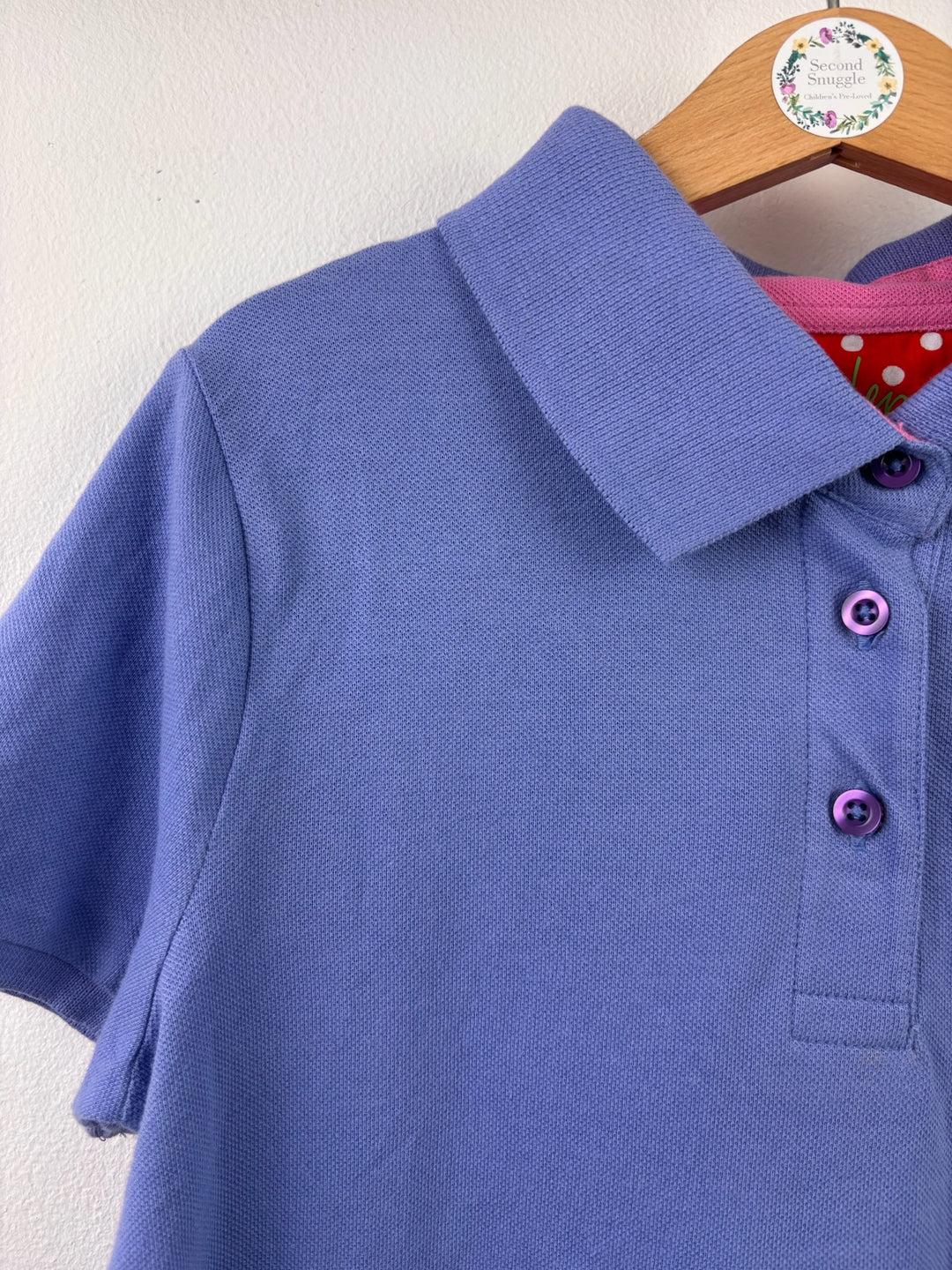 Boden Purple Polo Shirt 7-8 Years-Tops-Second Snuggle Preloved