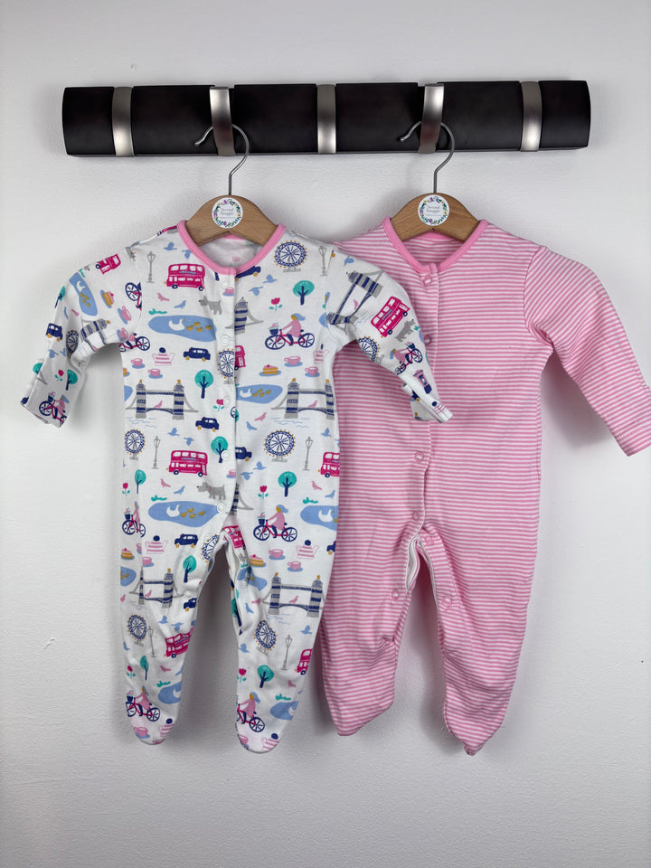 John Lewis Sleepsuits Newborn-Sleepsuits-Second Snuggle Preloved