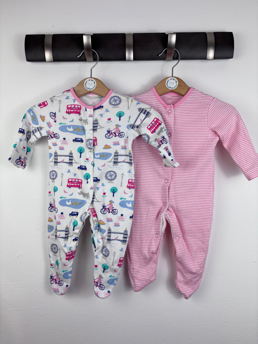John Lewis Sleepsuits Newborn-Sleepsuits-Second Snuggle Preloved
