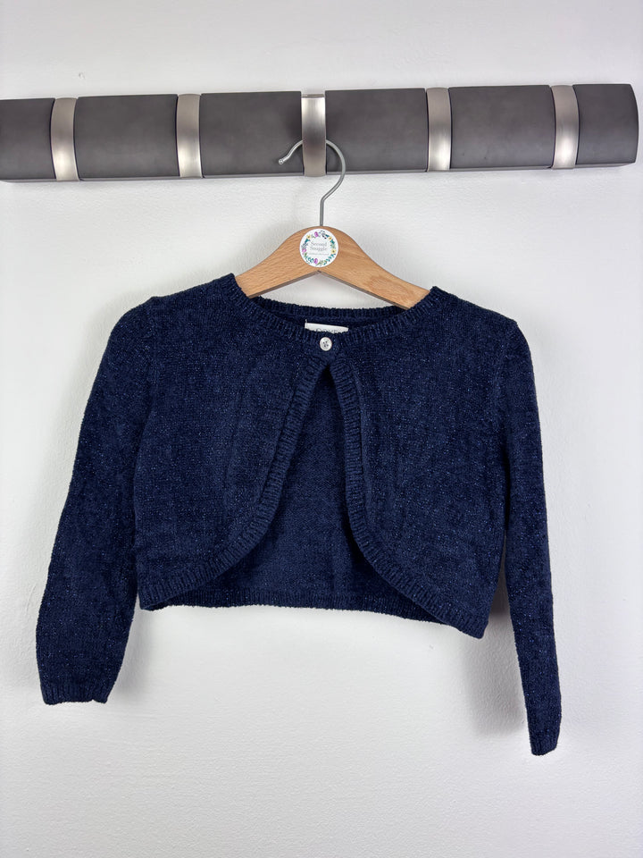 Next Navy Bolero Cardigan 12-18 Months-Cardigans-Second Snuggle Preloved