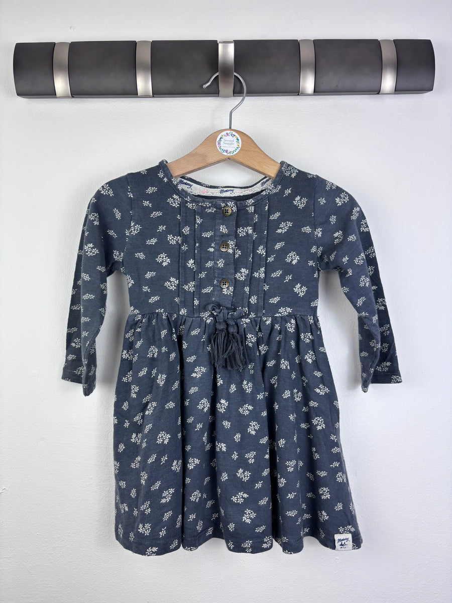 Mantaray Navy Dress 12-18 Months-Dresses-Second Snuggle Preloved