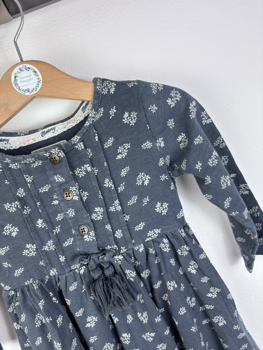 Mantaray Navy Dress 12-18 Months-Dresses-Second Snuggle Preloved