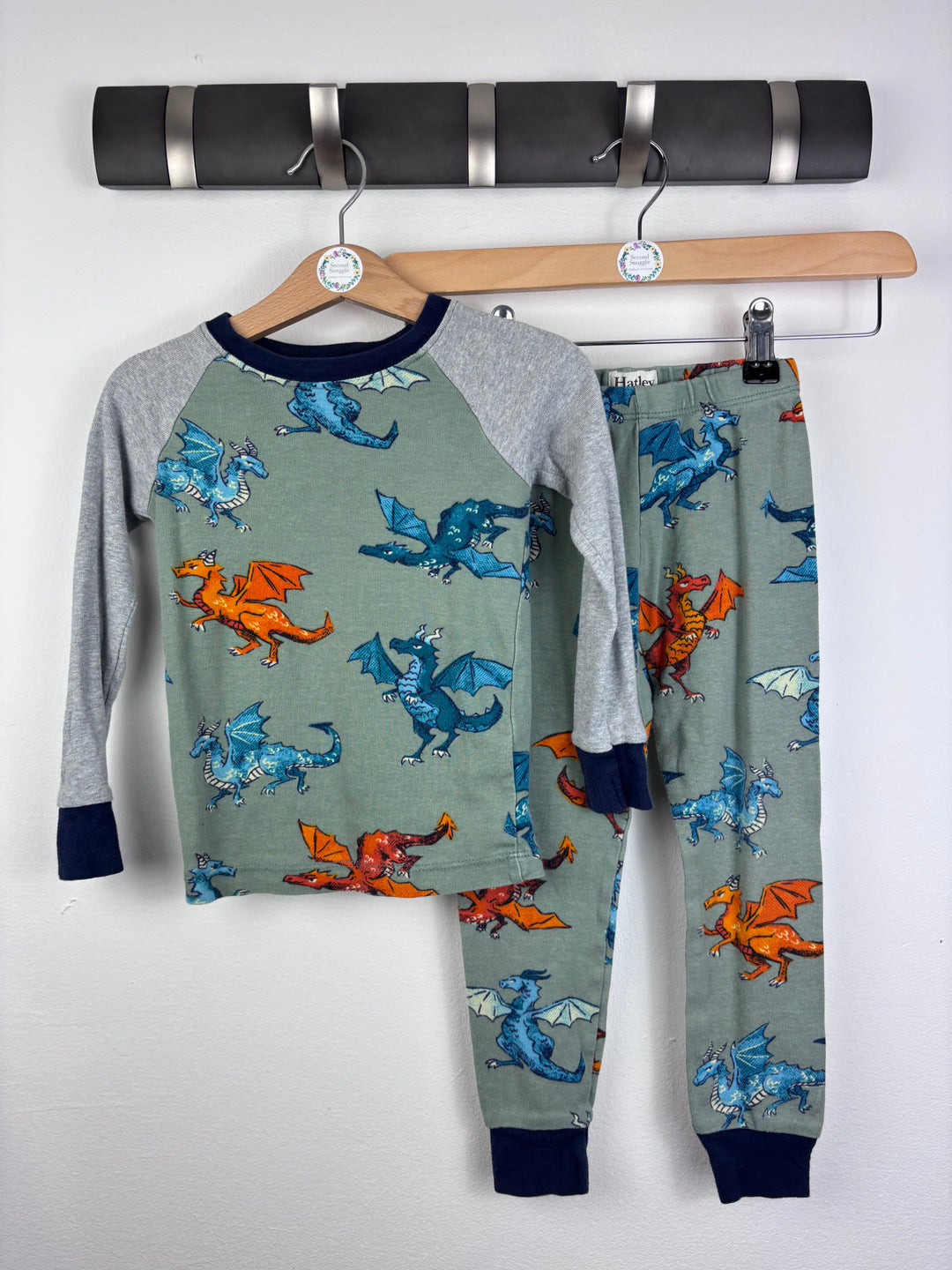 Hatley Dragon Pyjamas 3 Years-Night Wear-Second Snuggle Preloved