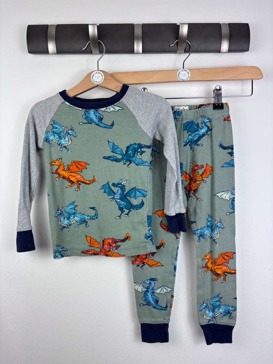 Hatley Dragon Pyjamas 3 Years-Night Wear-Second Snuggle Preloved