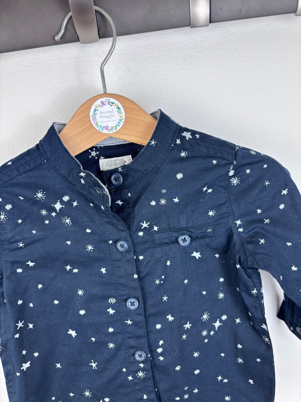 Mamas & Papas Star Shirt 6-9 Months-Shirts-Second Snuggle Preloved