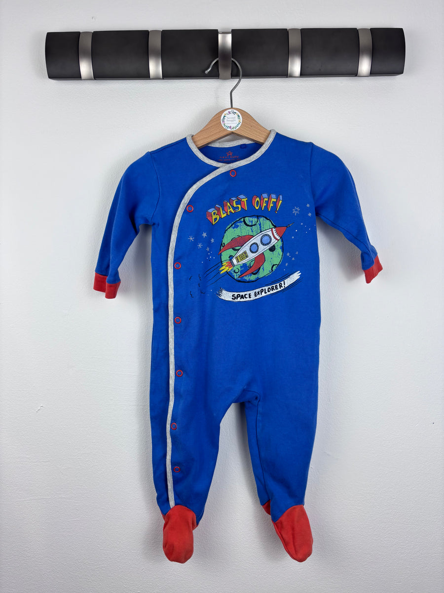 Next Space Sleepsuit 6-9 Months-Sleepsuits-Second Snuggle Preloved