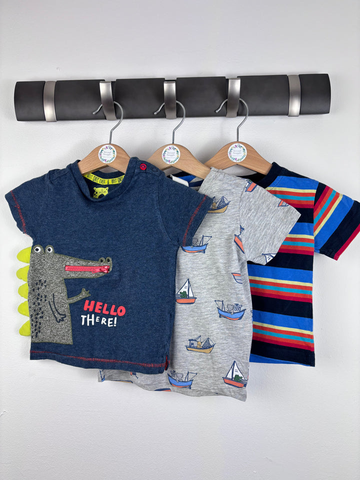Mothercare, H&M, George T-Shirt Bundle 6-9 Months-Tops-Second Snuggle Preloved