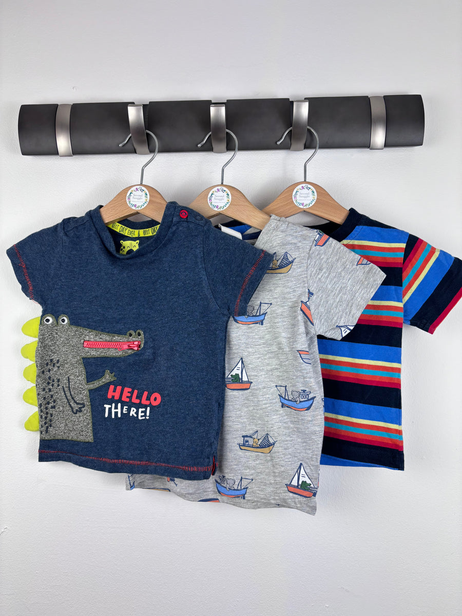 Mothercare, H&M, George T-Shirt Bundle 6-9 Months-Tops-Second Snuggle Preloved