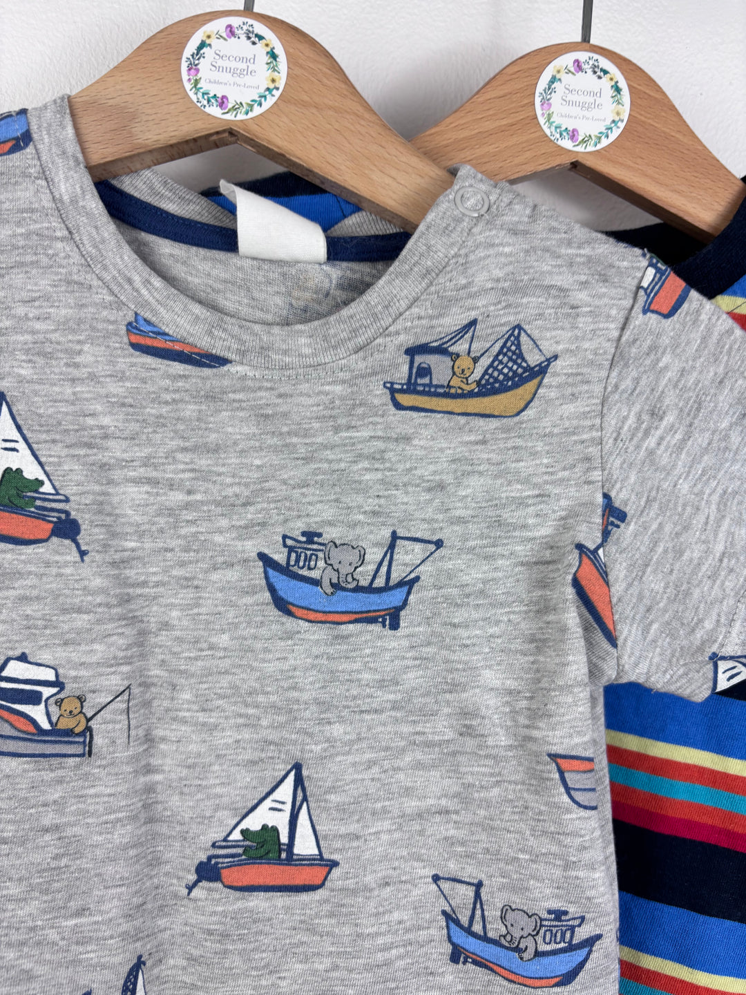 Mothercare, H&M, George T-Shirt Bundle 6-9 Months-Tops-Second Snuggle Preloved