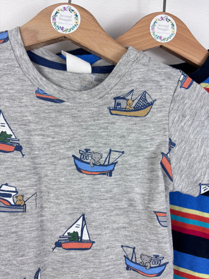 Mothercare, H&M, George T-Shirt Bundle 6-9 Months-Tops-Second Snuggle Preloved