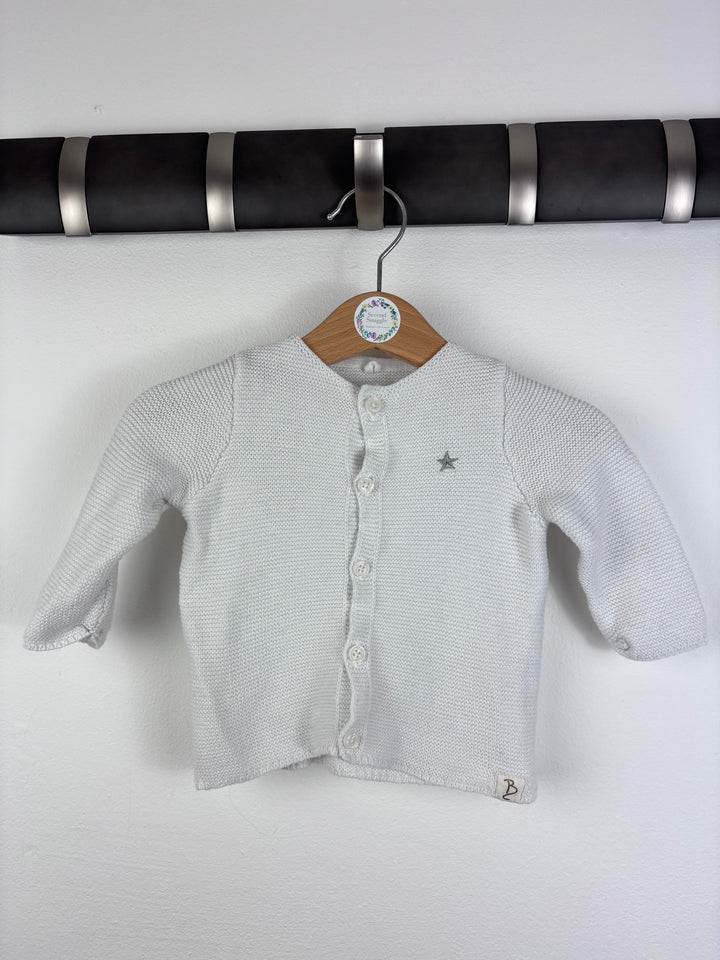 George White Cardigan 0-3 Months-Cardigans-Second Snuggle Preloved