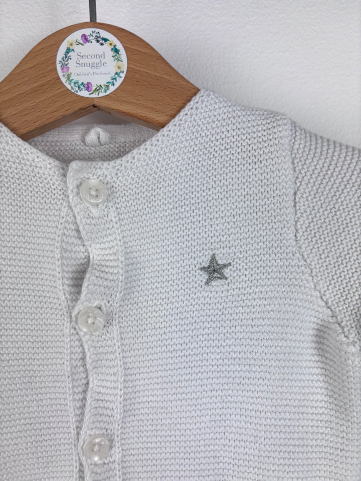 George White Cardigan 0-3 Months-Cardigans-Second Snuggle Preloved