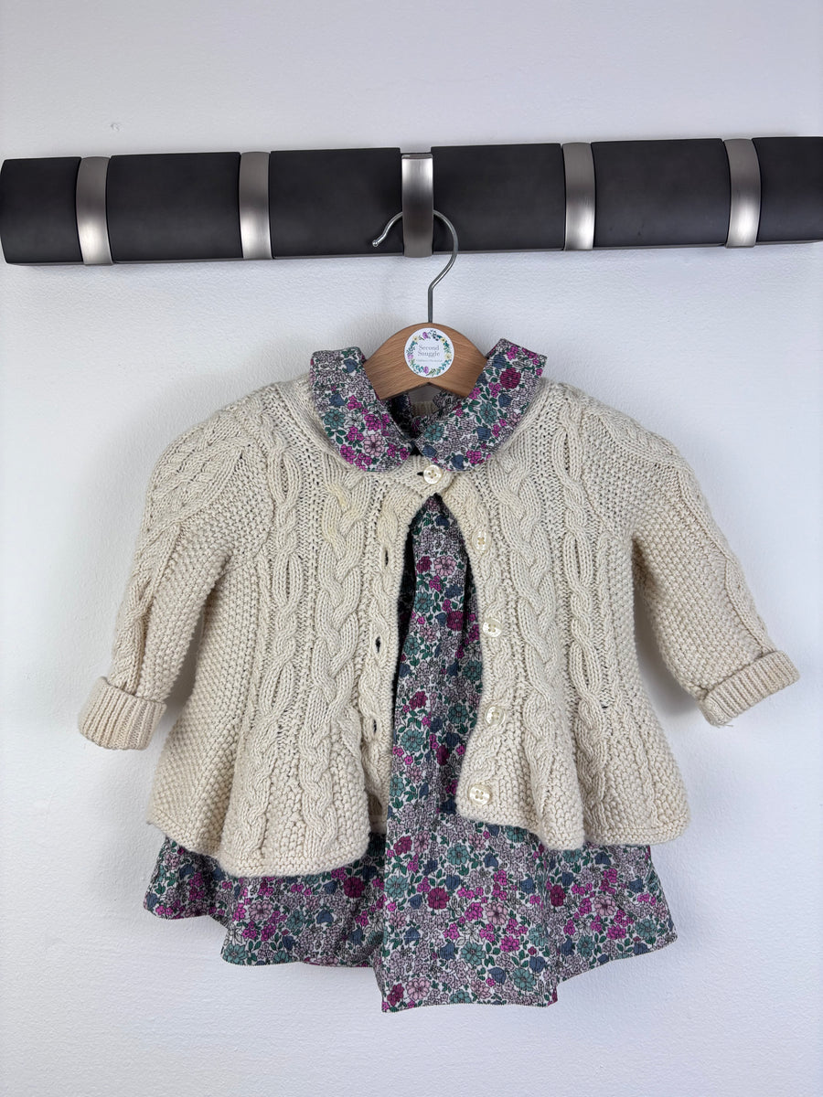 Gap Cardigan and Dress Set 3-6 Months-Dresses-Second Snuggle Preloved
