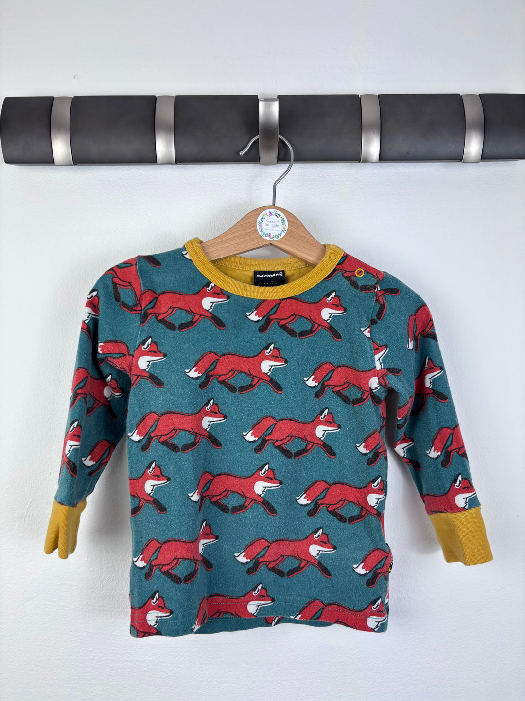 Maxomorra Fox Print Top 9-12 Months-Tops-Second Snuggle Preloved