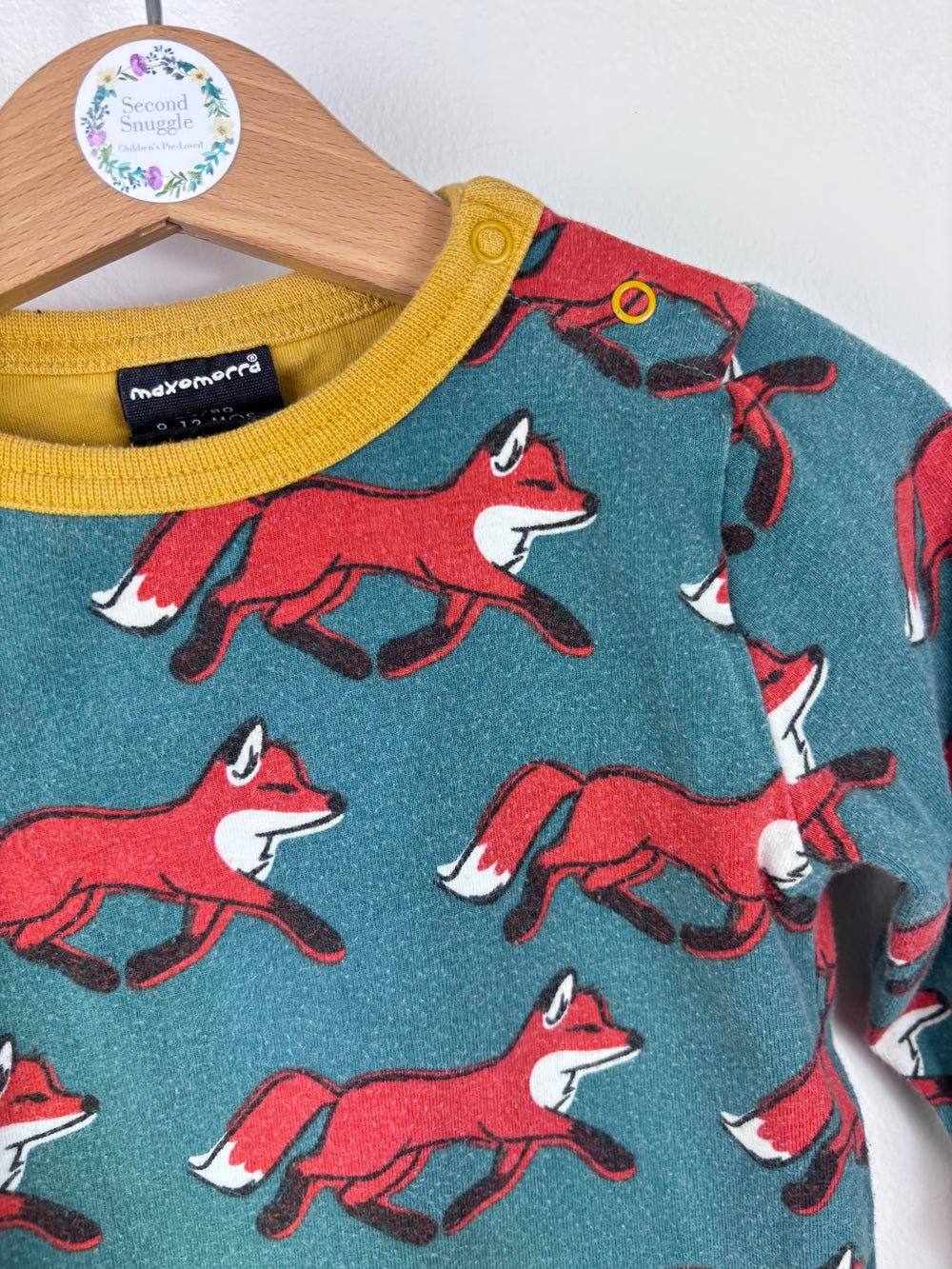 Maxomorra Fox Print Top 9-12 Months-Tops-Second Snuggle Preloved