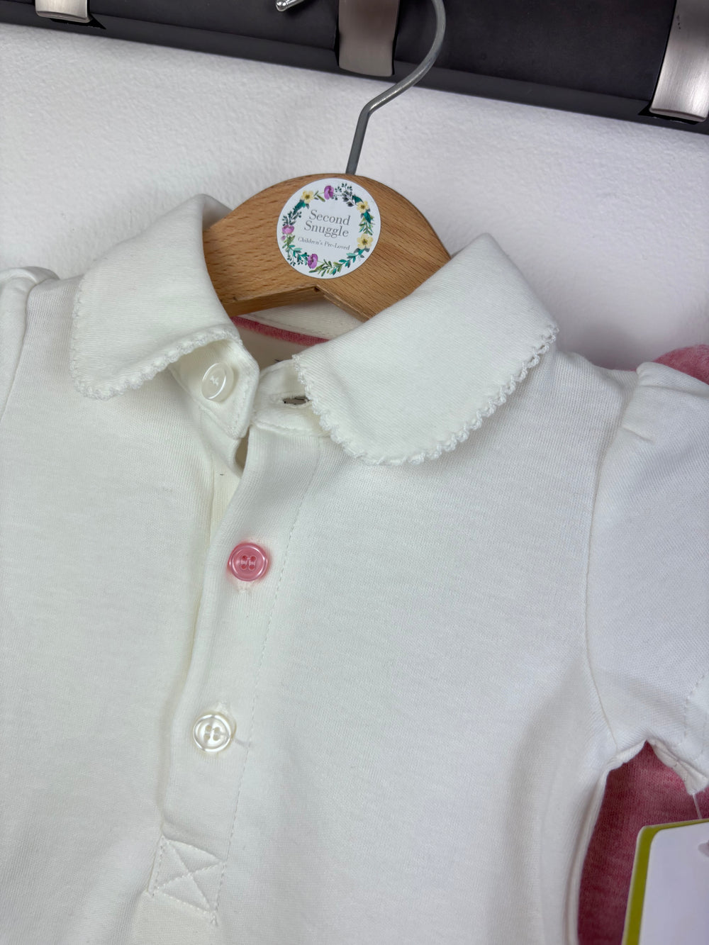 Mamas & Papas Polo Bodysuits Newborn-Vests-Second Snuggle Preloved