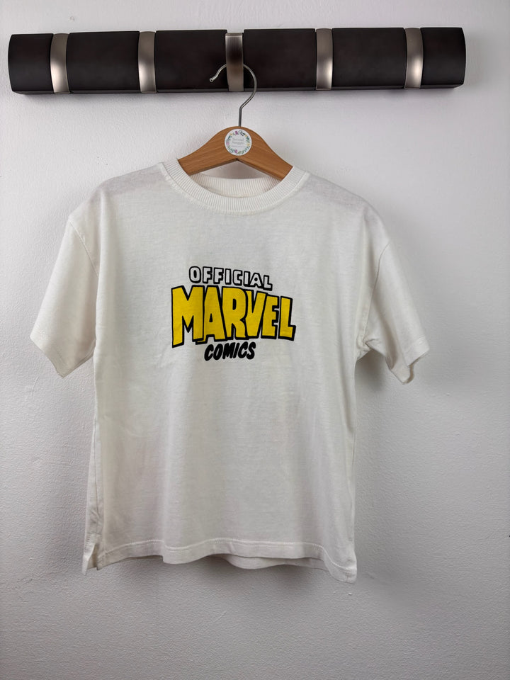 Zara Cream Marvel Comics T-Shirt 4 Years-Tops-Second Snuggle Preloved