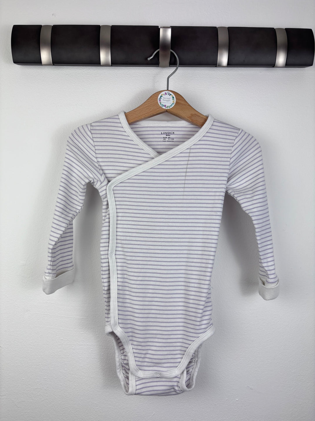 Lindex Wrap Bodysuit 12-18 Months-Vests-Second Snuggle Preloved