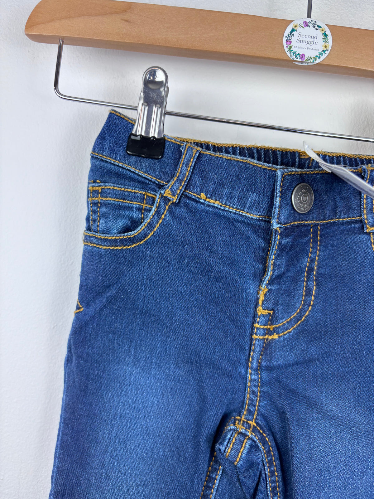 Mothercare Blue Jeans 12-18 Months-Trousers-Second Snuggle Preloved