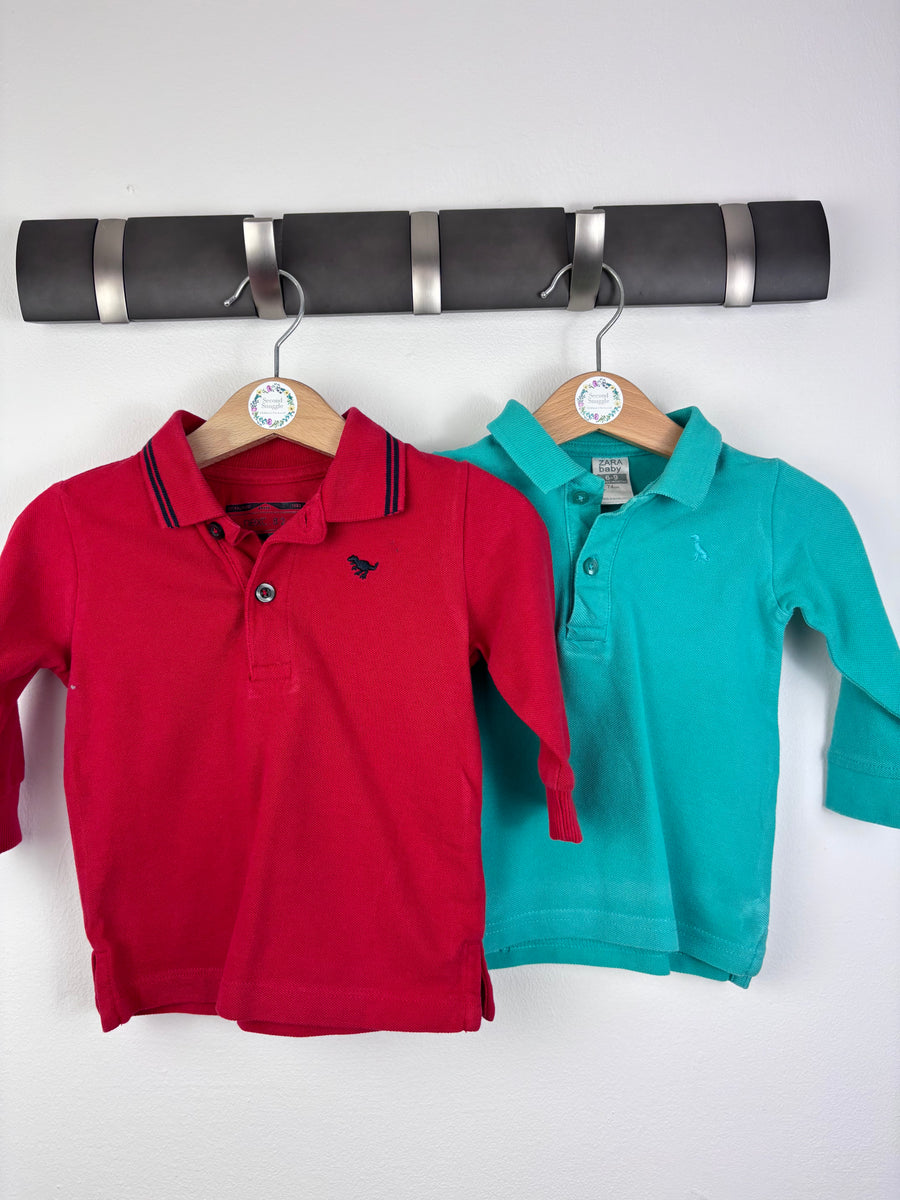 Next & Zara Polo Shirts 6-9 Months-Tops-Second Snuggle Preloved