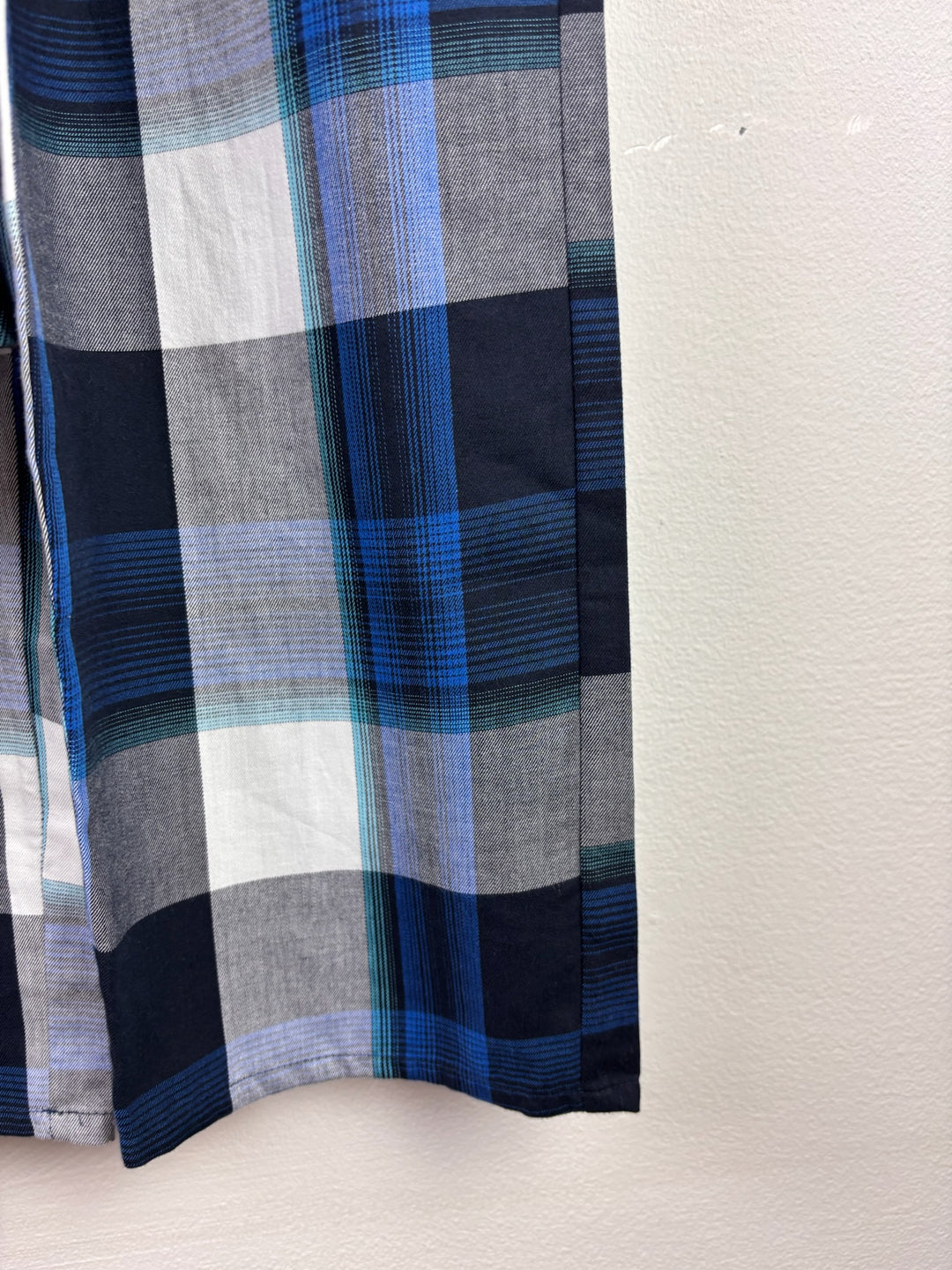 Mini Jammies Blue Check Pyjama Set 6-7 Years-Night Wear-Second Snuggle Preloved