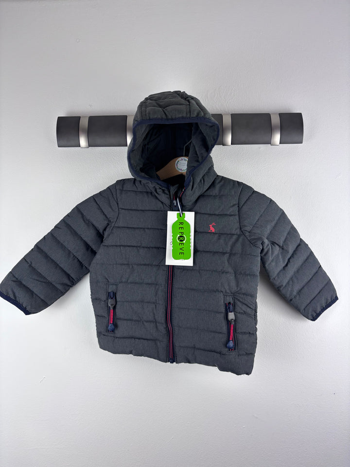 Joules Grey Padded Coat 1 Year-Coats-Second Snuggle Preloved