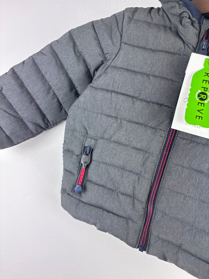 Joules Grey Padded Coat 1 Year-Coats-Second Snuggle Preloved