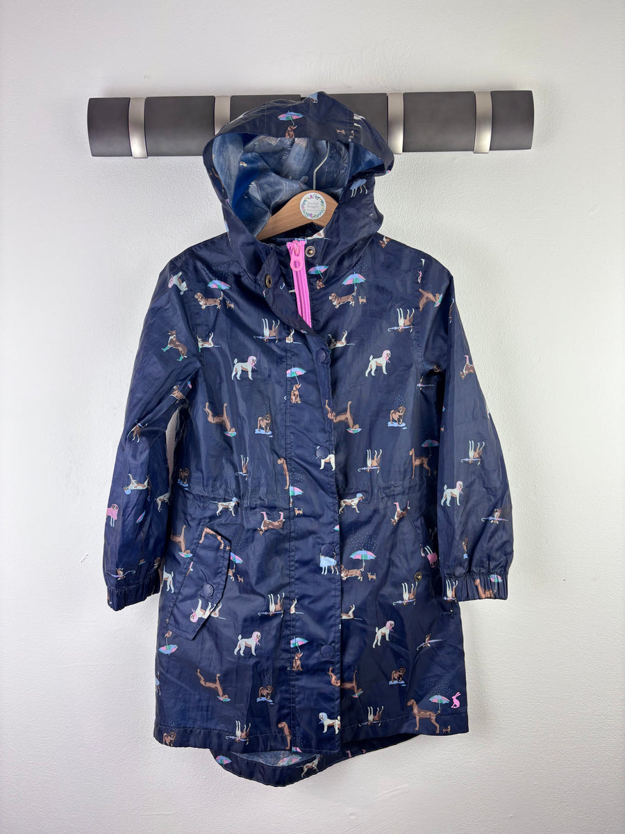 Joules Dog Print Raincoat 5 Years-Coats-Second Snuggle Preloved