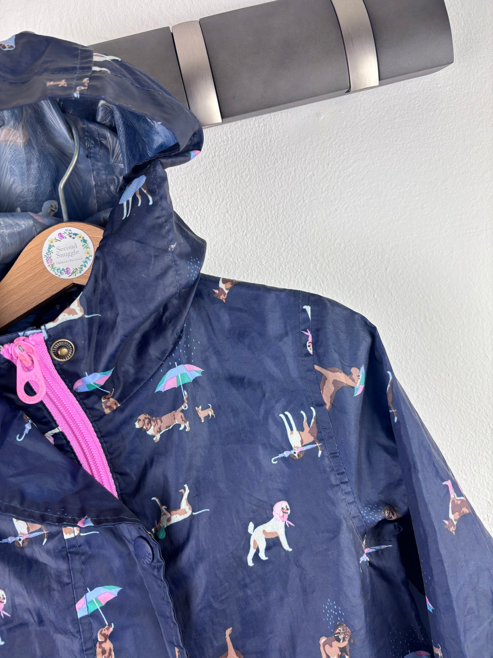 Joules Dog Print Raincoat 5 Years-Coats-Second Snuggle Preloved