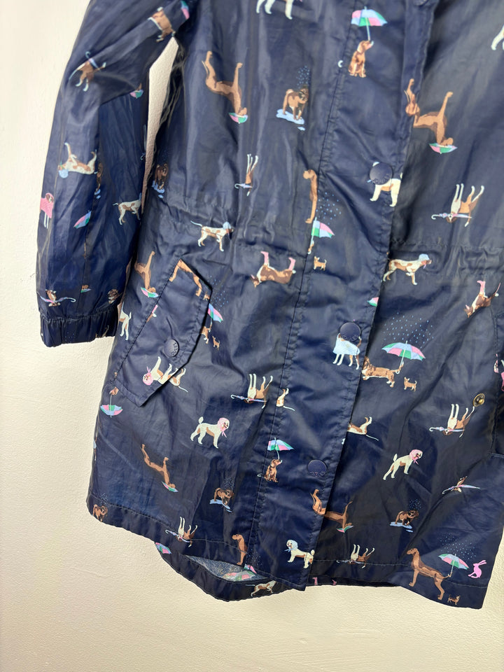 Joules Dog Print Raincoat 5 Years-Coats-Second Snuggle Preloved