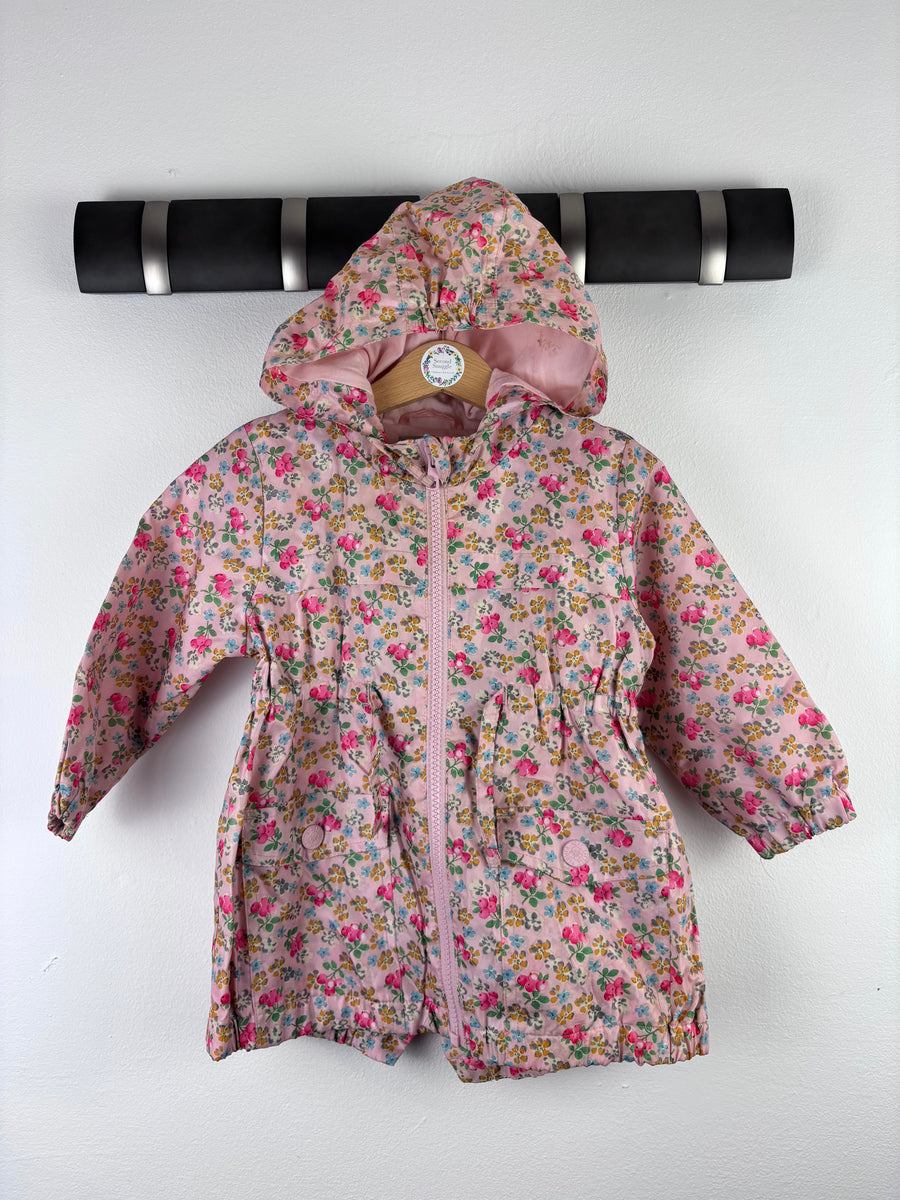 Next Floral Raincoat 12-18 Months-Coats-Second Snuggle Preloved