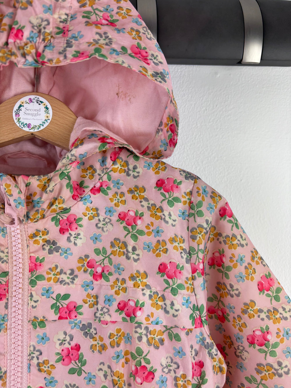 Next Floral Raincoat 12-18 Months-Coats-Second Snuggle Preloved