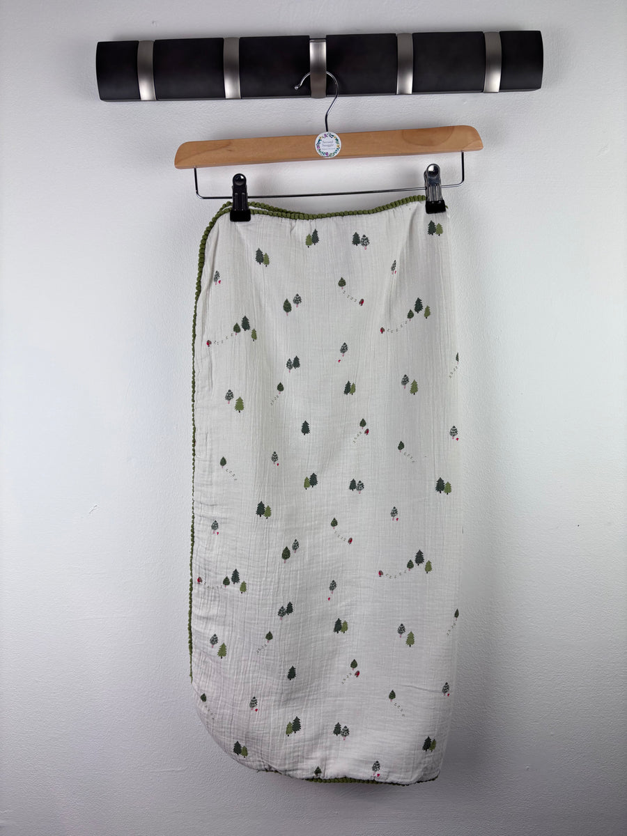 M&S Christmas Muslin Blanket One Size-Blankets-Second Snuggle Preloved