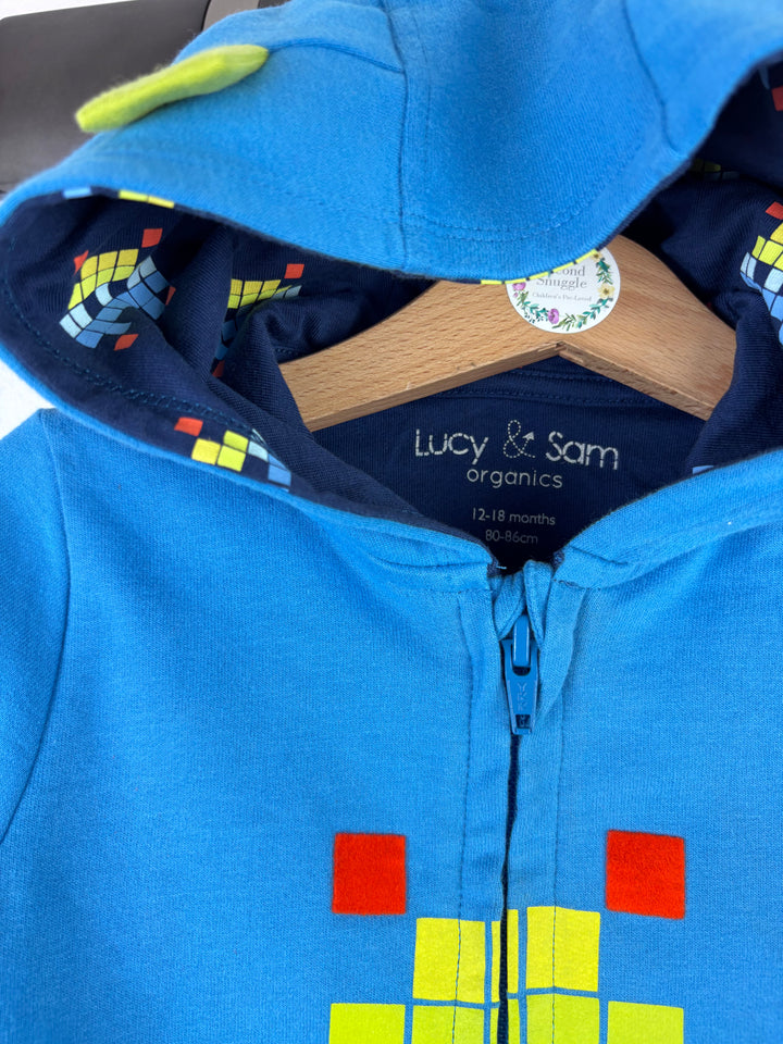 Lucy & Sam Zip Hoodie 12-18 Months-Hoodies-Second Snuggle Preloved