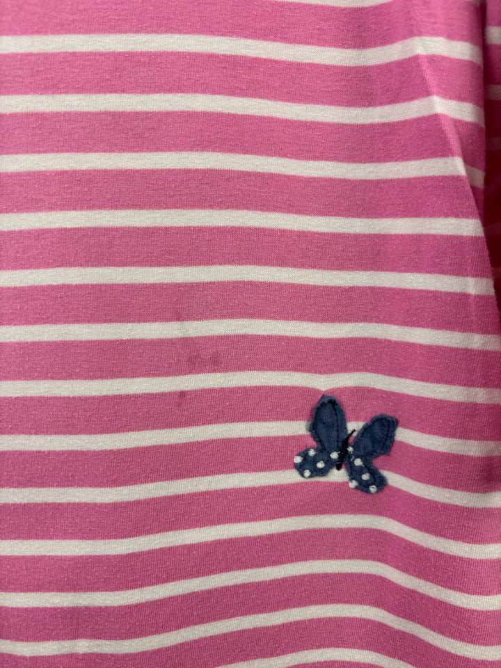 Boden Pink Stripe Hedgehog Appliqué Dress 7-8 Years-Dresses-Second Snuggle Preloved
