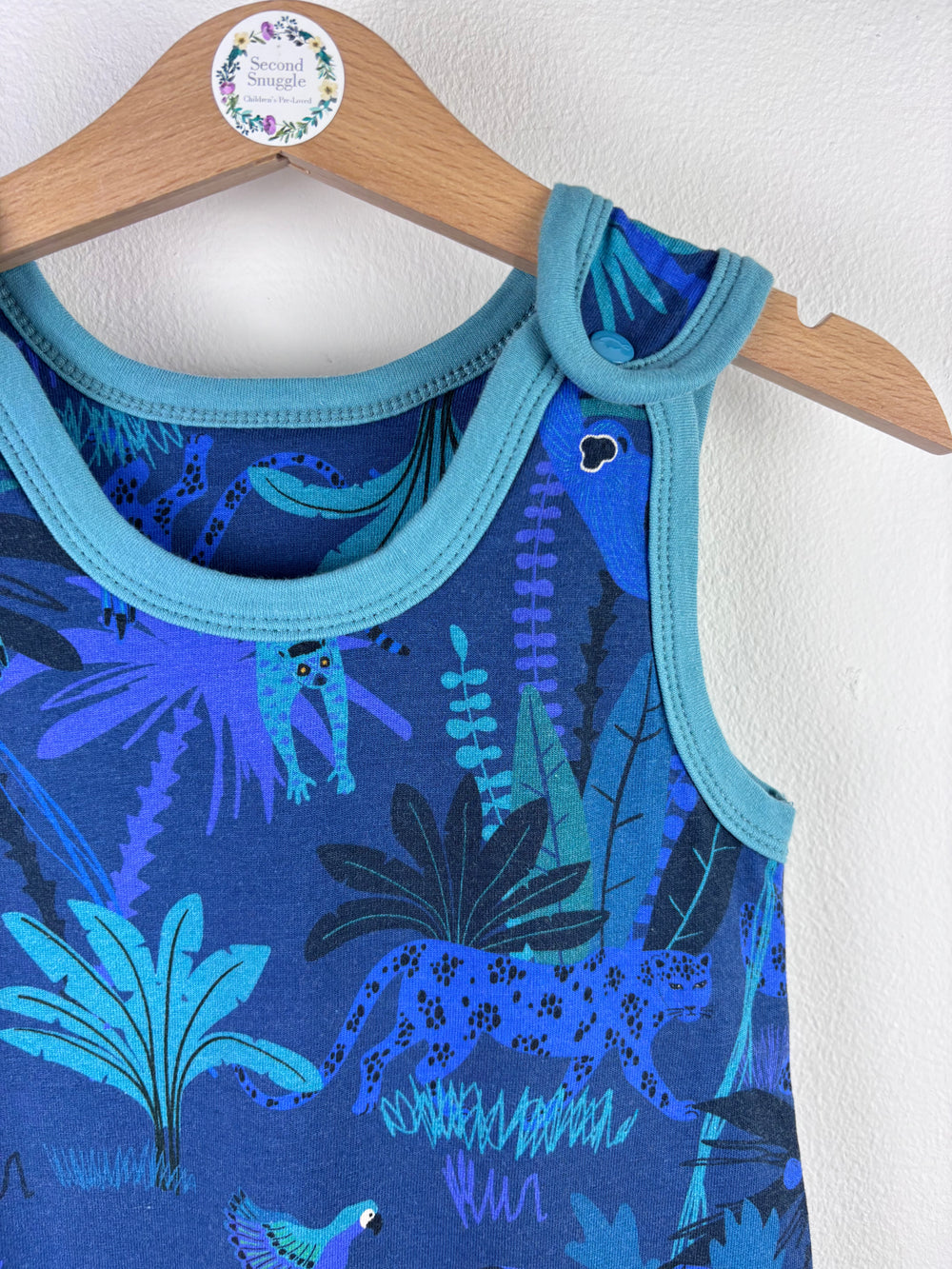Kapbula Jungle Romper 6-12 Months-Rompers-Second Snuggle Preloved