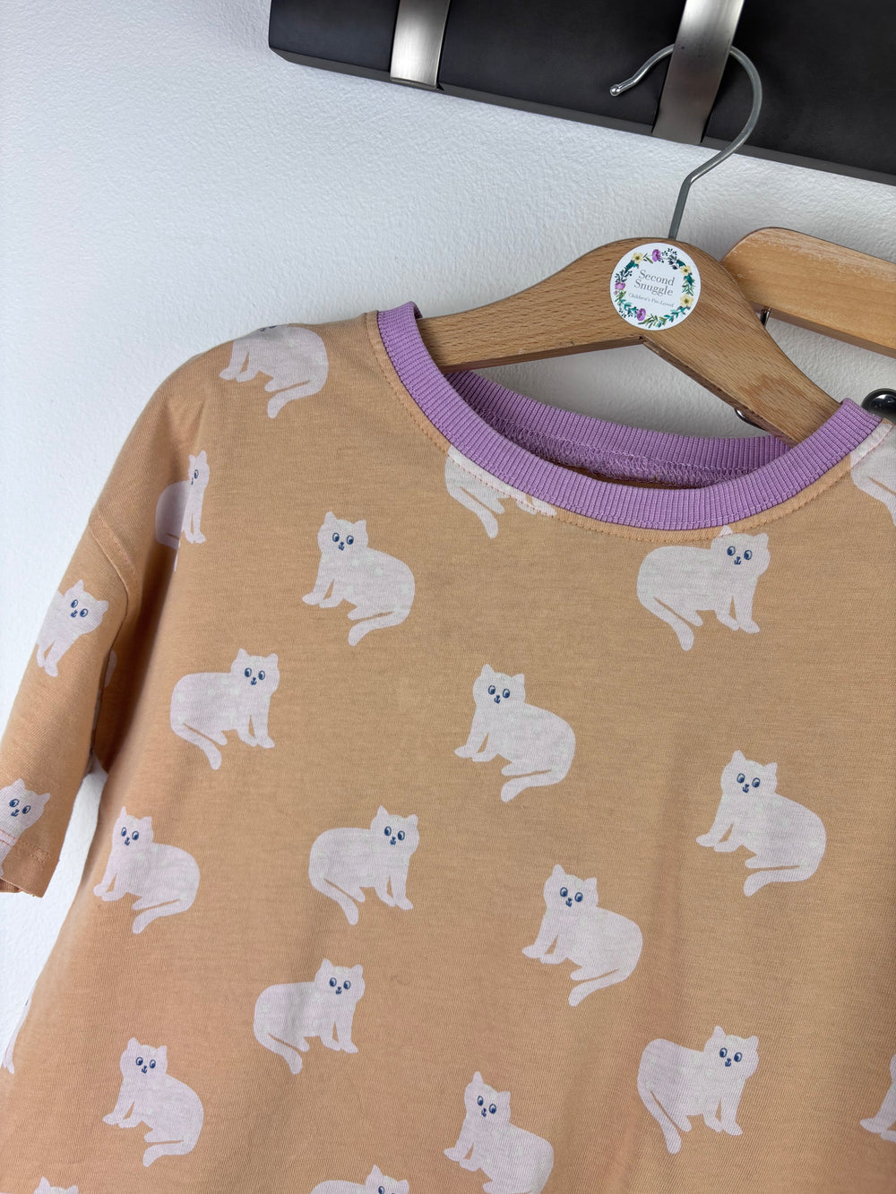 John Lewis Cat Pyjama Set 6 Years-Night Wear-Second Snuggle Preloved