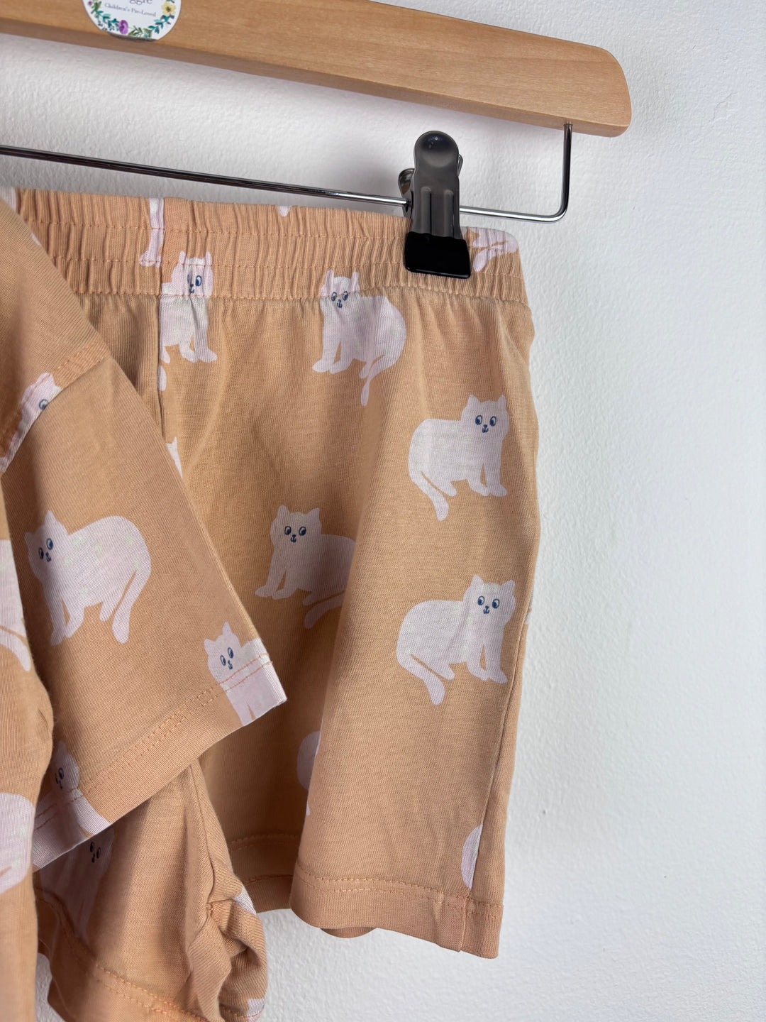 John Lewis Cat Pyjama Set 6 Years-Night Wear-Second Snuggle Preloved