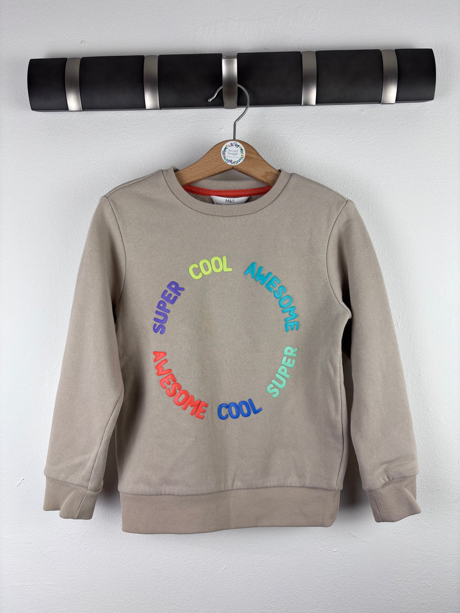 M&S Cool Sweatshirt 4-5 Years-Jumpers-Second Snuggle Preloved