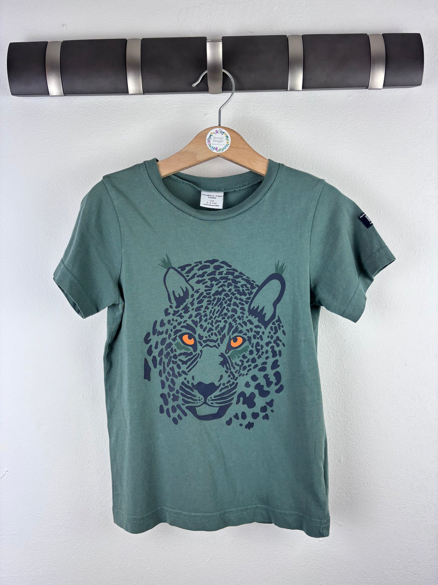 Polarn O. Pyret Leopard T-Shirt 4-5 Years-Tops-Second Snuggle Preloved