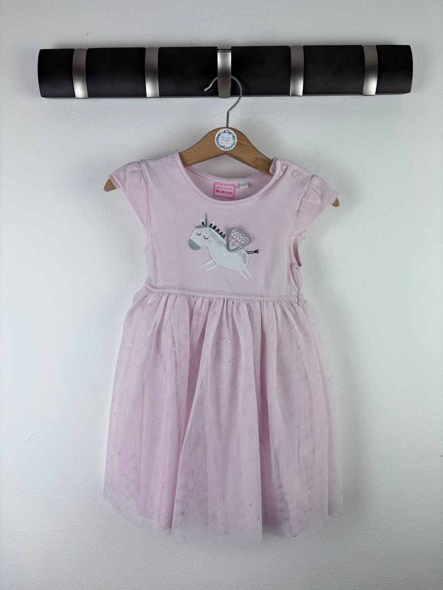 Blue Zoo Unicorn Dress 12-18 Months-Dresses-Second Snuggle Preloved