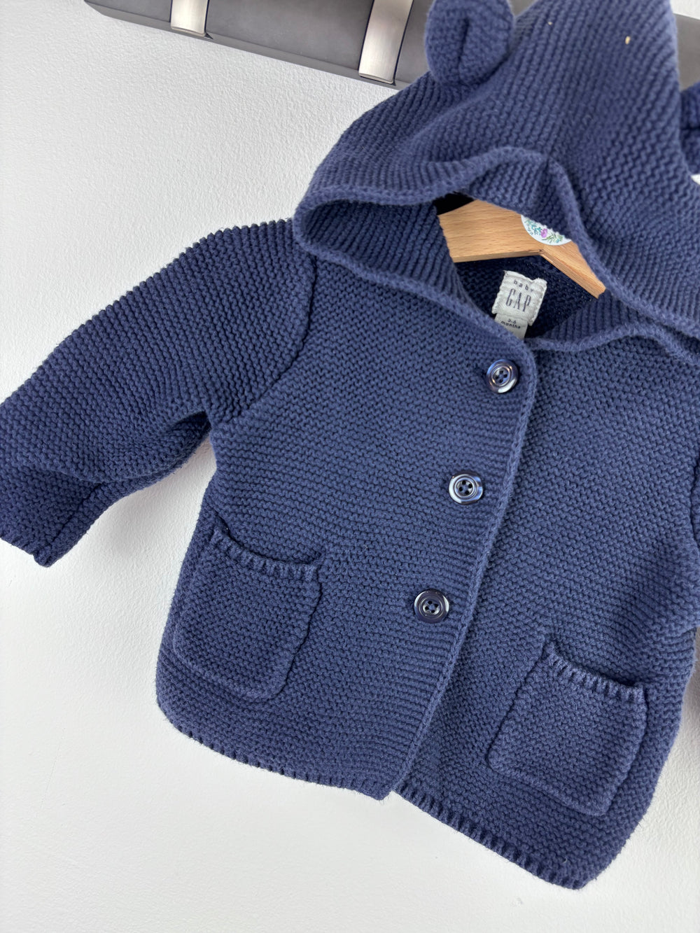 Gap Bear Knit Cardigan 3-6 Months-Cardigans-Second Snuggle Preloved