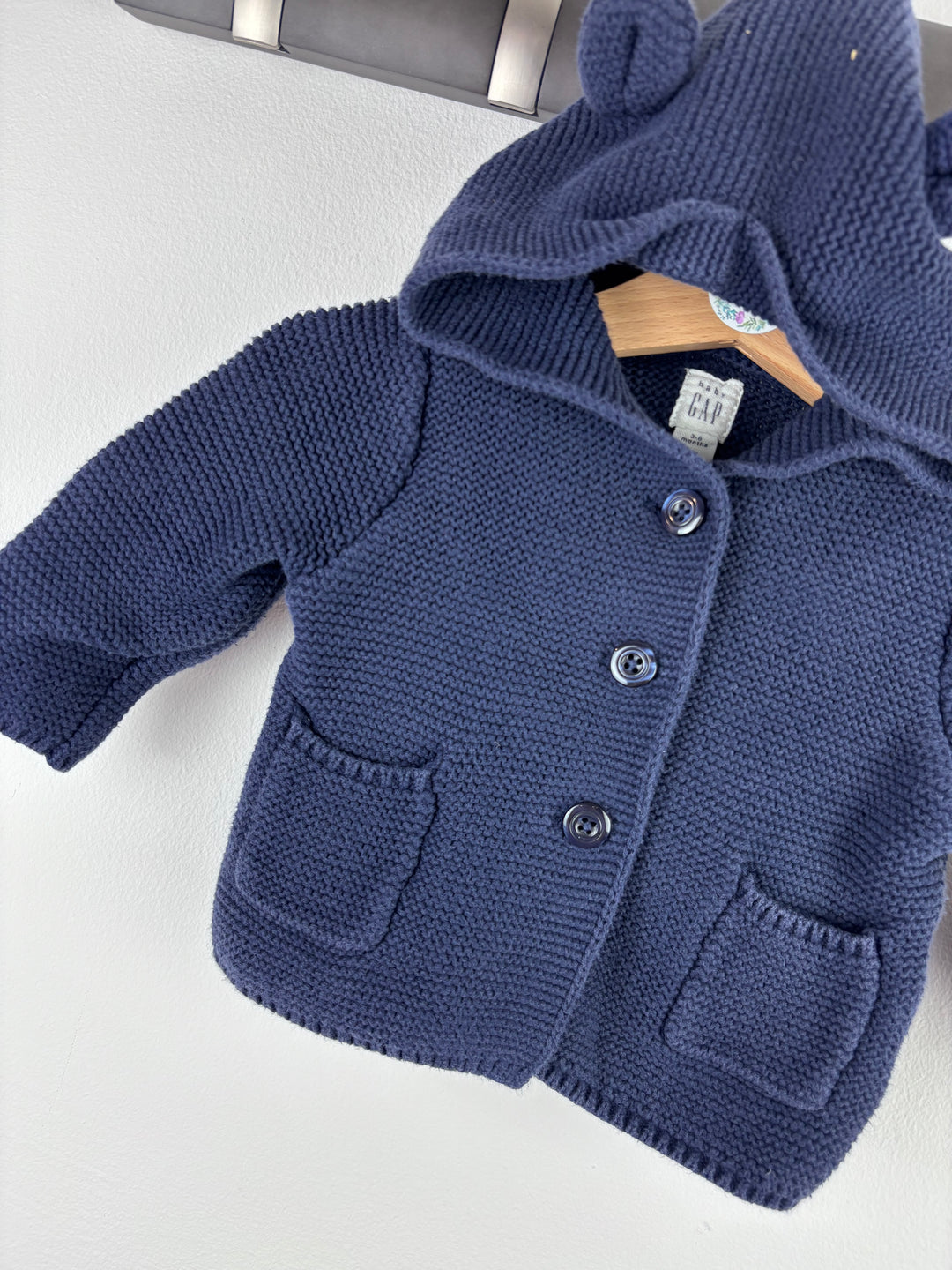 Gap Bear Knit Cardigan 3-6 Months-Cardigans-Second Snuggle Preloved
