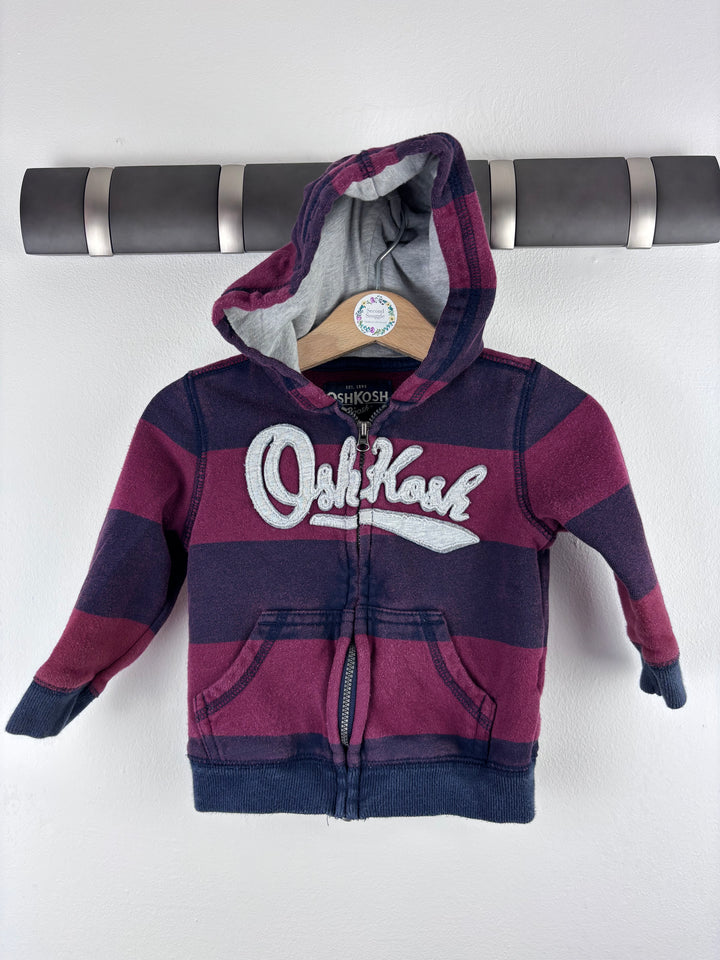 OshKosh Striped Hoodie 9-12 Months-Hoodies-Second Snuggle Preloved